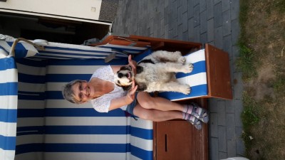 Josie mit meiner Mutter